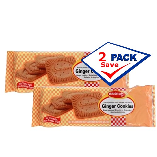 Butterkist Ginger Cookies 5.3 oz Pack of 2